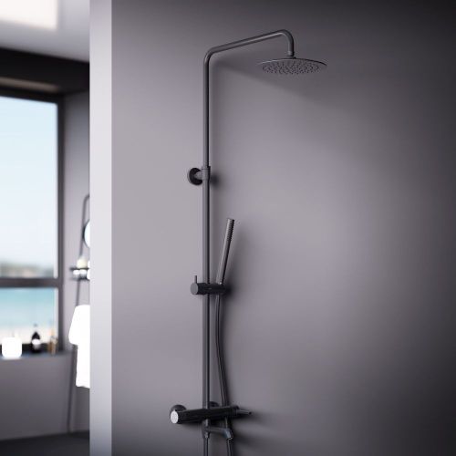 Душевая стойка Damixa Scandinavian Pure 936740300 настенная цвет черный - фото 3