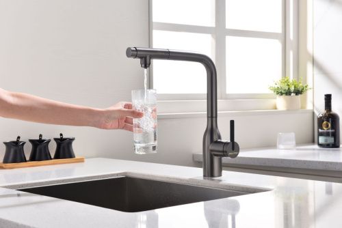 Смеситель для кухни Paulmark VIPER Vi213105-GM на мойку серый - фото 5