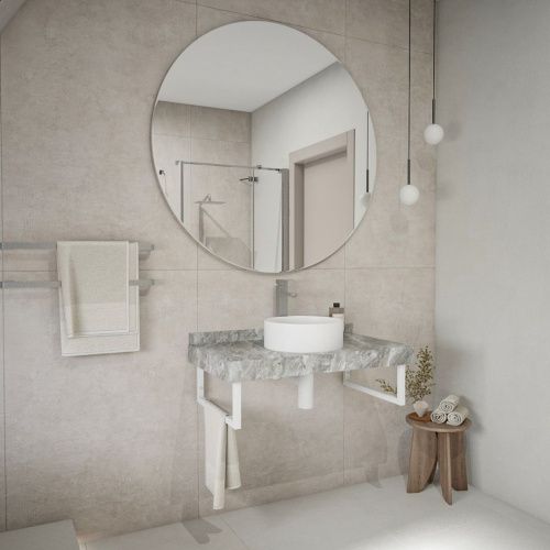 Столешница Teymi Helmi T150209 90х50 подвесная цвет серый - фото 4