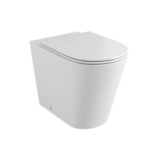 Унитаз приставной Grossman Санфаянс GR-PR4450S белый с сиденьем микролифт безободковый каскадный смыв