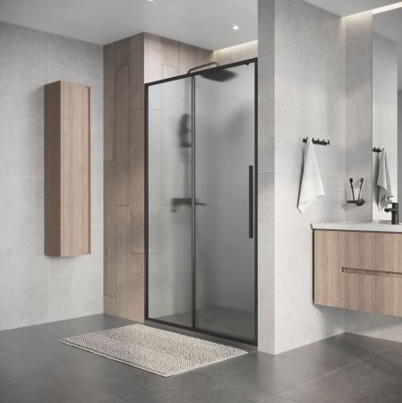 Душевая дверь Niagara Nova NG-34-L11CHGR 110х195 стекло шиншилла профиль графит