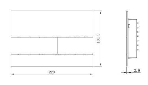 Клавиша смыва механическая Boheme 670-MW цвет белый - фото 2