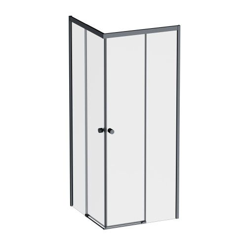 Душевой уголок Am.Pm X-joy W94G-403-8080-BТ1К 80х80 стекло прозрачное профиль черный без поддона - фото 2