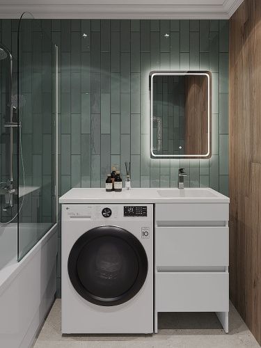 Тумба с раковиной Orange Sistema ST-110TUW+RAR 110х50 напольная цвет белый - фото 4