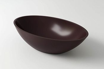 Раковина из искусственного камня Holbi DIONE 1.02.006.11.3 60х40 накладная цвет коричневый