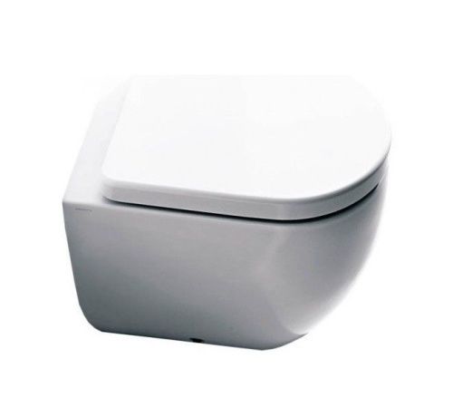 Чаша унитаза приставная Kerasan Flo 311201 цвет белый без сиденья безободковая каскадный смыв