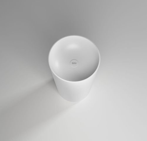 Раковина из искусственного камня Plumberia Selection Misha MISHA SOFT BO 40х40 напольная цвет белый - фото 3