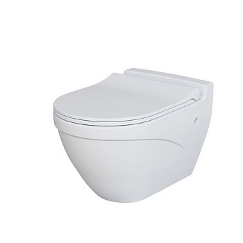 Унитаз подвесной Ambassador Nord 133T20101-132T20101S белый с сиденьем микролифт