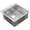 Кухонная мойка Melana ProfLine MLN-R5050H 50х50 цвет серый поверхность матовая