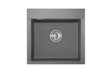 Кухонная мойка Granula 5201, ГРАФИТ 50х50 цвет серый поверхность матовая