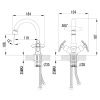 Смеситель LeMark Partner LM6547C на раковину хром