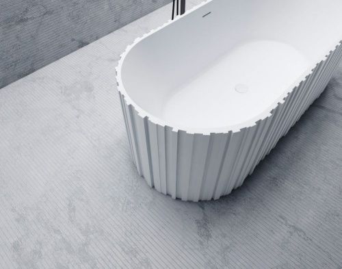 Ванна из искусственного камня Abber Stein AS9653 170х75 отдельностоящая овальная с ножками - фото 5