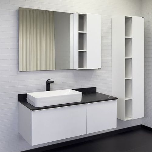 Тумба с раковиной Comforty Милан 00-00014005CF 120х50 подвесная цвет белый - фото 4