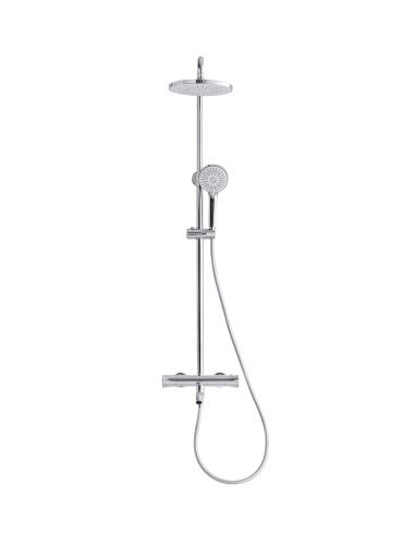 Душевая стойка Arrow AMG13SH848U2BC настенная цвет черный с термостатом - фото 2