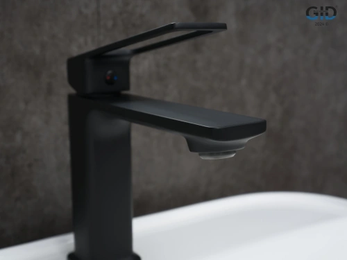 Смеситель Gid Cascada L057BMK на раковину черный - фото 5