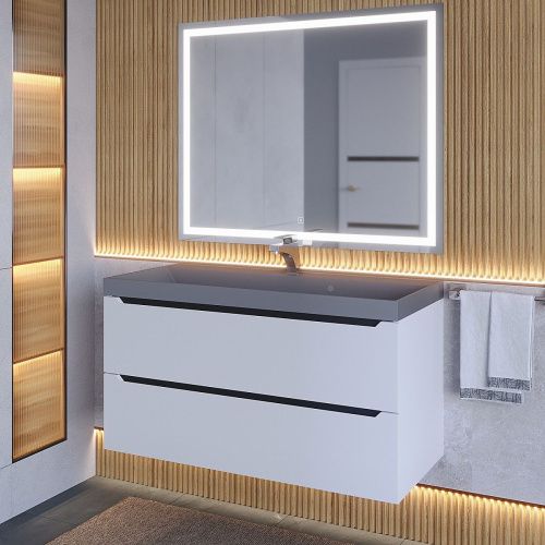 Тумба с раковиной Uperwood Tanos-Classic Quartz 3930421703 100х50 цвет белый - фото 5