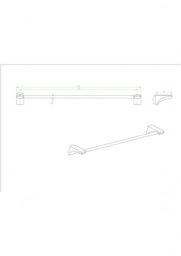 Полотенцедержатель CeramaLux Monelli 70008 - фото 2