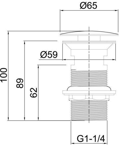 Донный клапан для раковины Allen Brau Priority 5.31024-GB золото - фото 2