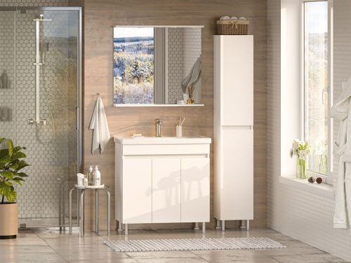 Тумба под раковину Misty Енисей Э-Ени01080-012 80х40 напольная цвет белый - фото 5