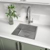 Кухонная мойка LeMark Olanga 440 9937121 45х45 цвет нержавеющая сталь