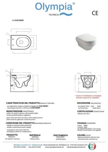 Унитаз подвесной Olympia Clear CLESET2R23 черный с сиденьем микролифт безободковый - фото 2