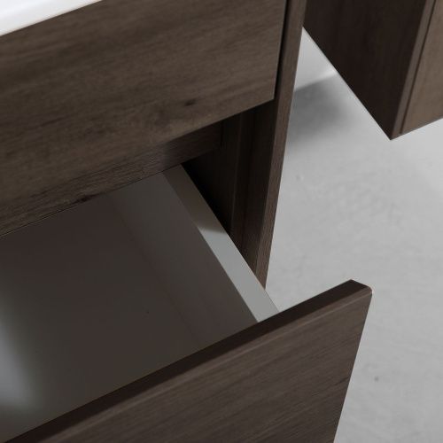 Тумба под раковину Vincea Chiara VMC-2C600RO 60х50 подвесная цвет коричневый - фото 4