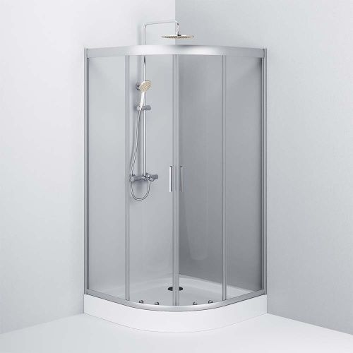 Душевой уголок Am.Pm Gem W90G-401-100WT 100х100 стекло прозрачное профиль хром без поддона - фото 5