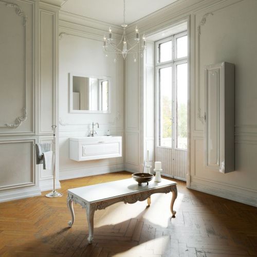 Шкаф-пенал Aqwella Y Emp.05.35/W 40х150 подвесной цвет белый - фото 2