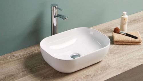 Раковина из сантехнического фаянса Velvex 78105 50х30 накладная цвет белый без отверстий под смеситель - фото 2