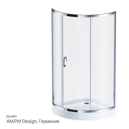 Душевой уголок Am.Pm Like W83G-315-090CT 90х90 стекло прозрачное профиль хром без поддона