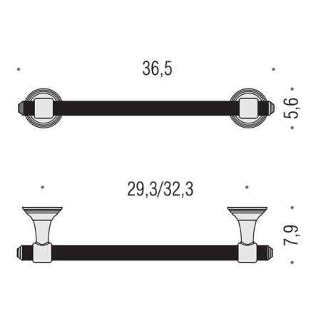 Полотенцедержатель Colombo Hermitage B3309.OA