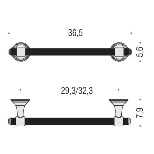 Полотенцедержатель Colombo Hermitage B3309.OA - фото 2
