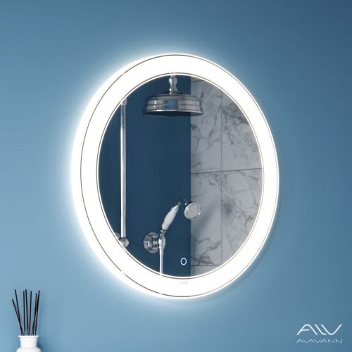 Зеркало с подсветкой и антизапотевателем Alavann Solis ALV0116004 60х60 подвесное - фото 2