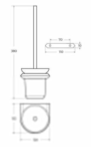 Ершик Cezares LINER LINER-TBS-V-GM - фото 2