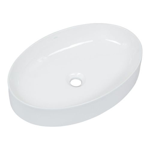 Раковина из сантехнического фарфора Melana 320337-805 60х40 накладная цвет белый без отверстий под смеситель - фото 3