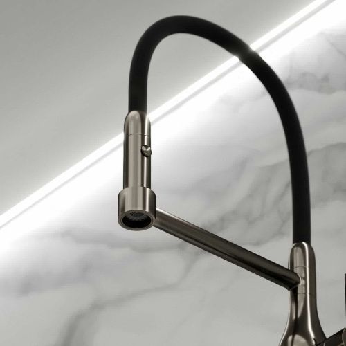 Смеситель для кухни Sancos Pride SC4011GG на мойку вороненая сталь - фото 5