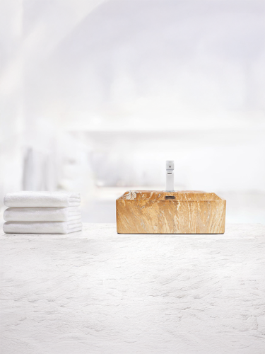 Раковина из сантехнического фаянса WeltWasser WW SK 10000004544 40 см накладная цвет белый/черный 1 отверстие под смеситель - фото 4