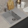 Кухонная мойка Uperwood ECON UPD-201 4910201237 60х50 цвет серый поверхность матовая