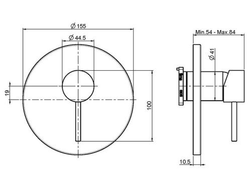 Смеситель для душа Fima Carlo Frattini F3039X6CR настенный хром - фото 2