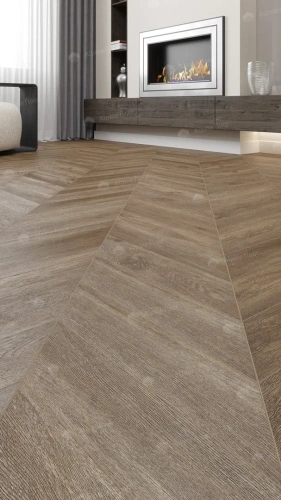 Кварцвиниловая плитка Alpine Floor Chervon Alpine LVT ECO 20-5 Макадамия Chevron толщина 0.25 см 43 класс 555х127 - фото 4