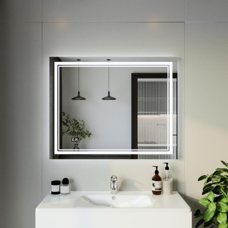 Зеркало с подсветкой Бриклаер Эстель 4627125414312 100х80 подвесное