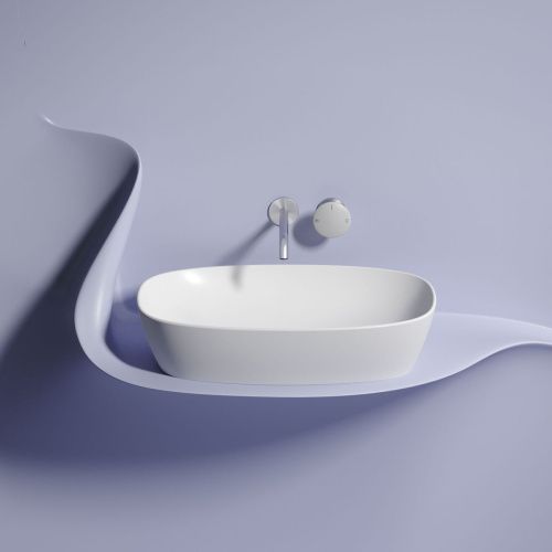 Раковина из сантехнического фарфора Ceramica Nova ELEMENT CN6049MW 60х40 накладная цвет белый без отверстий под смеситель - фото 2