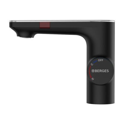 Смеситель Berges MORANS 76002 на раковину черный с термостатом