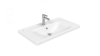 Раковина из сантехнического фарфора Creavit Eksen EK080-00CB00E-0000 80х40 накладная цвет белый