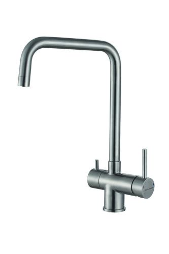 Смеситель для кухни Paulmark WETTER We213030-BS на мойку нержавеющая сталь