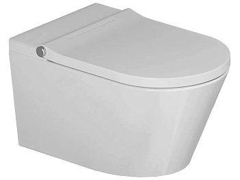 Унитаз подвесной Hatria H-SMART Y9D301 белый с сиденьем микролифт безободковый душевой смыв