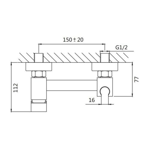 Гигиенический душ со смесителем Shevanik S137G золото - фото 3