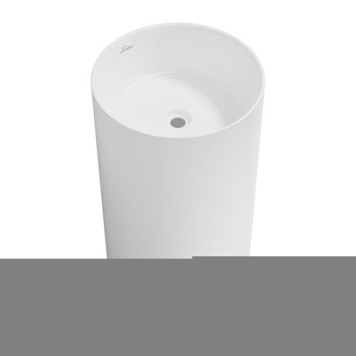 Раковина акриловая Wellsee Chalice Perfection 230611000 45х45 напольная цвет белый глянцевый без отверстий под смеситель - фото 2