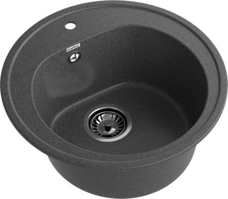 Кухонная мойка Granfest Rondo R-510 графит 50х50 цвет серый поверхность матовая