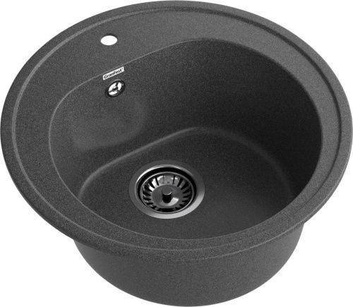 Кухонная мойка Granfest Rondo R-510 графит 50х50 цвет серый поверхность матовая - фото 2